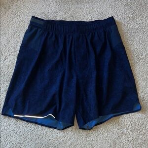 Lululemon Athletica Navy 6” Surge Gym Workout Shorts. Size Medium.